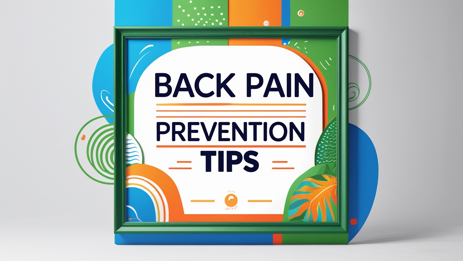 Back pain prevention tips