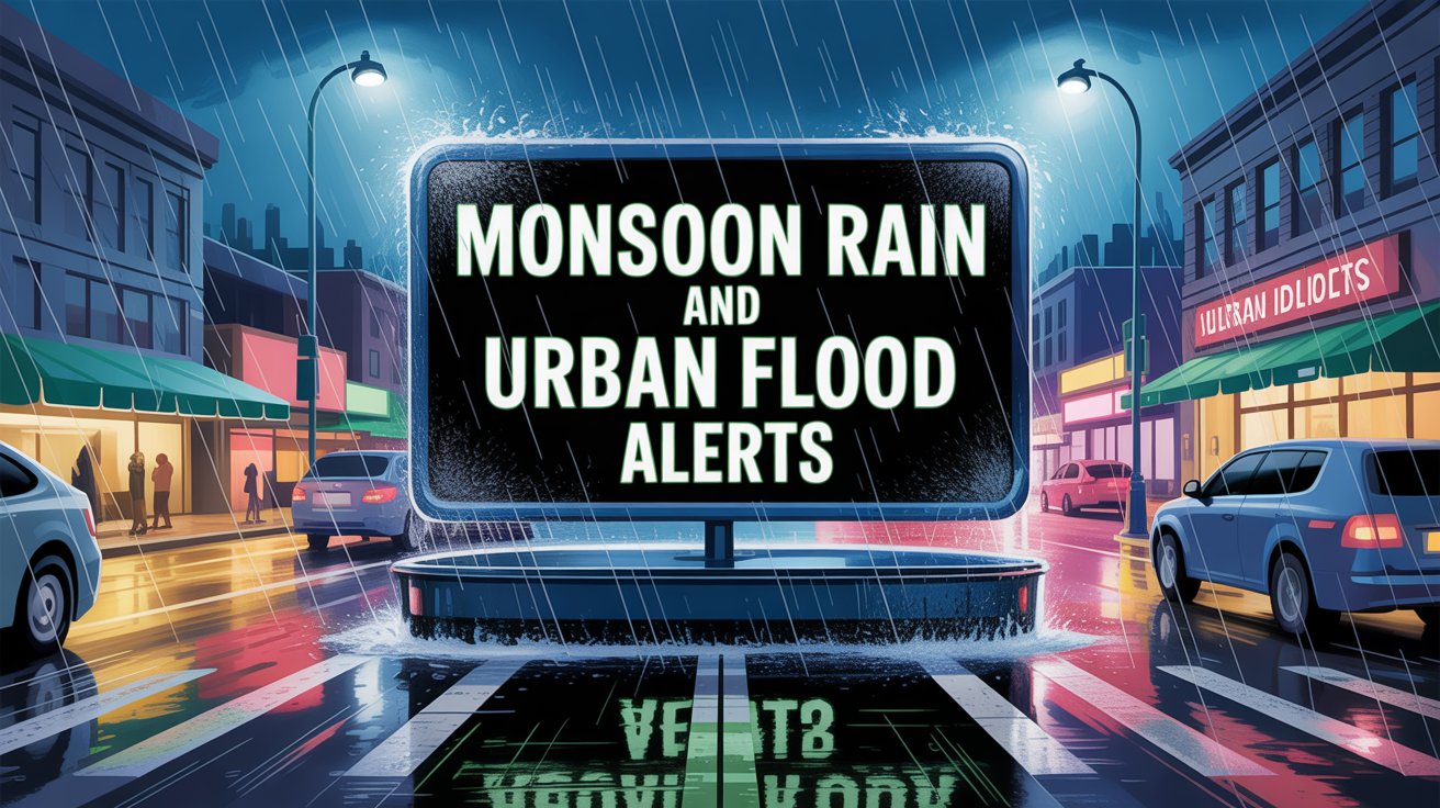 Monsoon Rain and Urban Flood Alerts