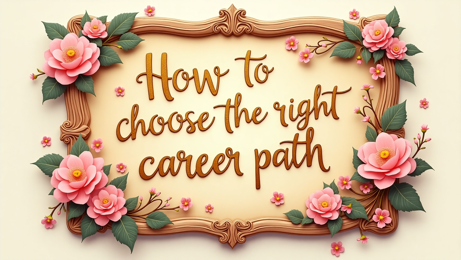 How to choose the right career path