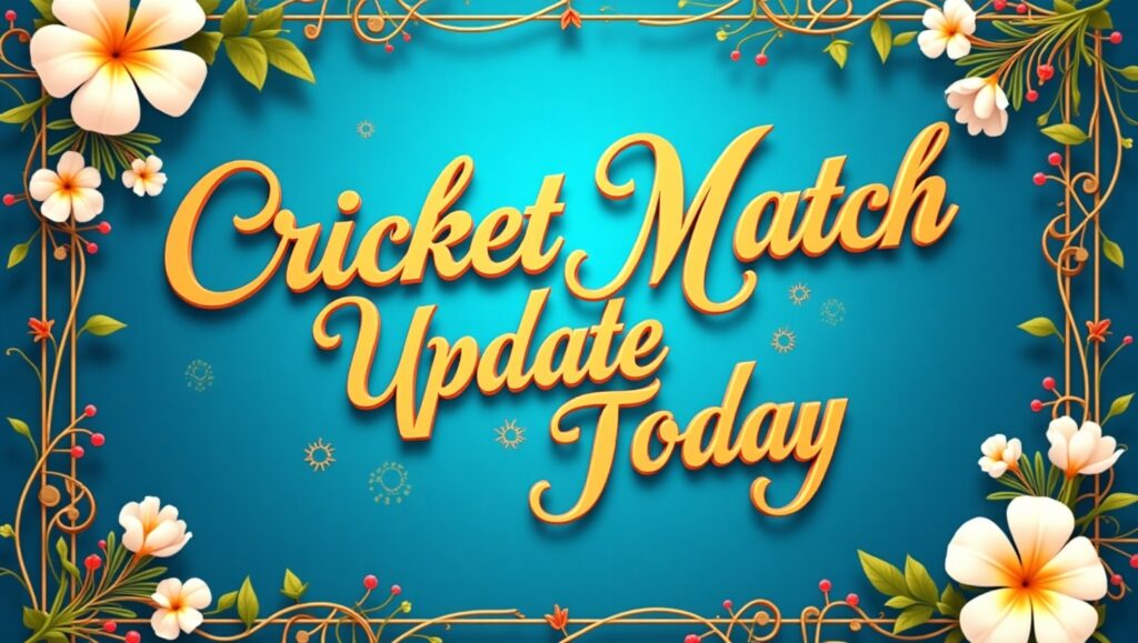 cricket match update today