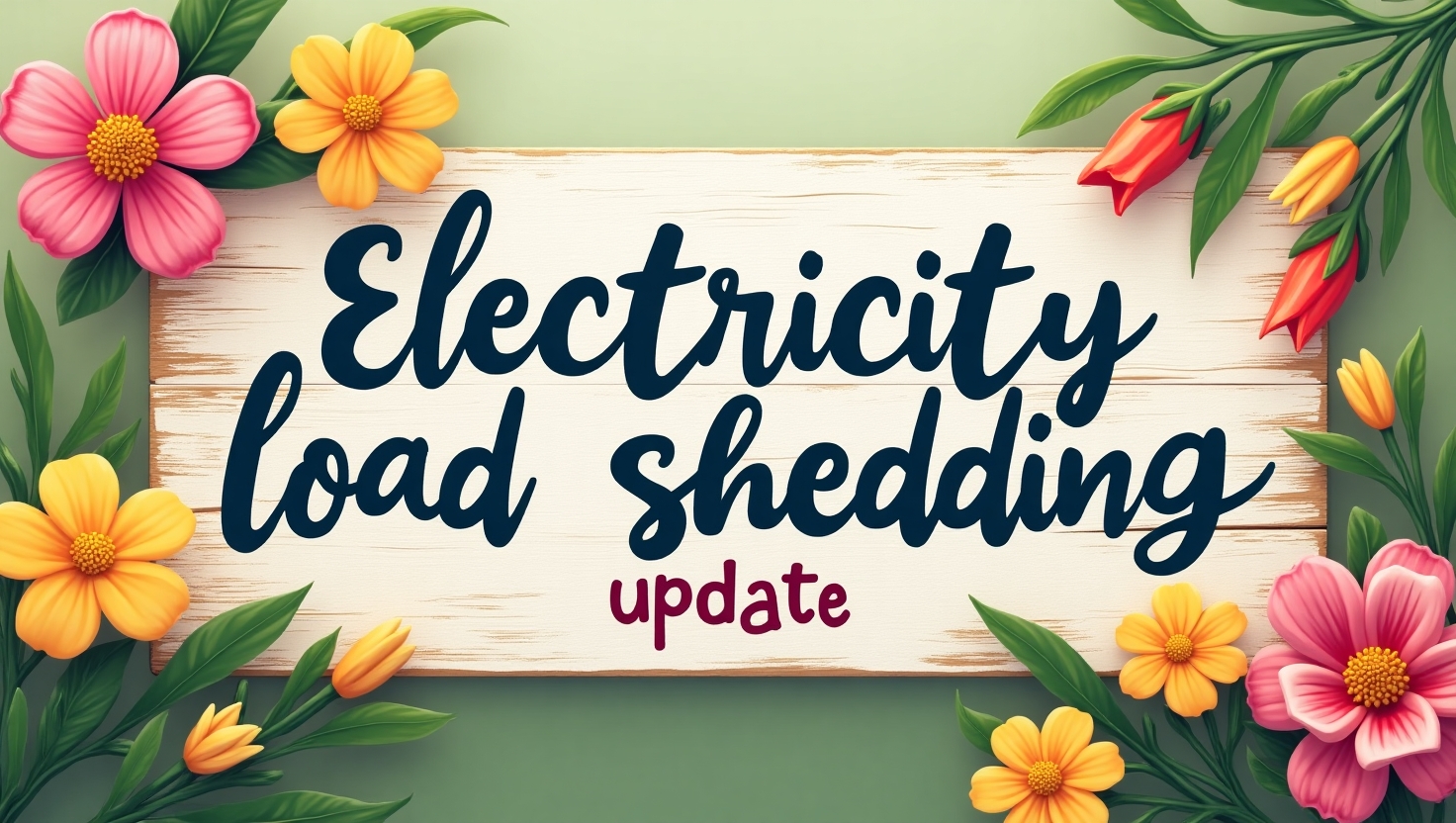 electricity load shedding update