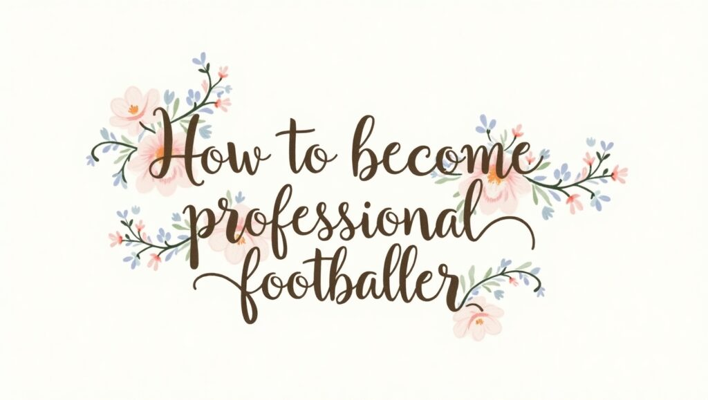How to become a professional footballer