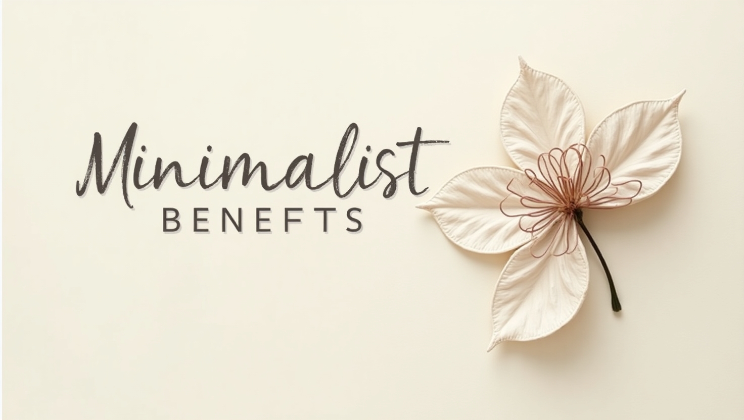Minimalist living benefits