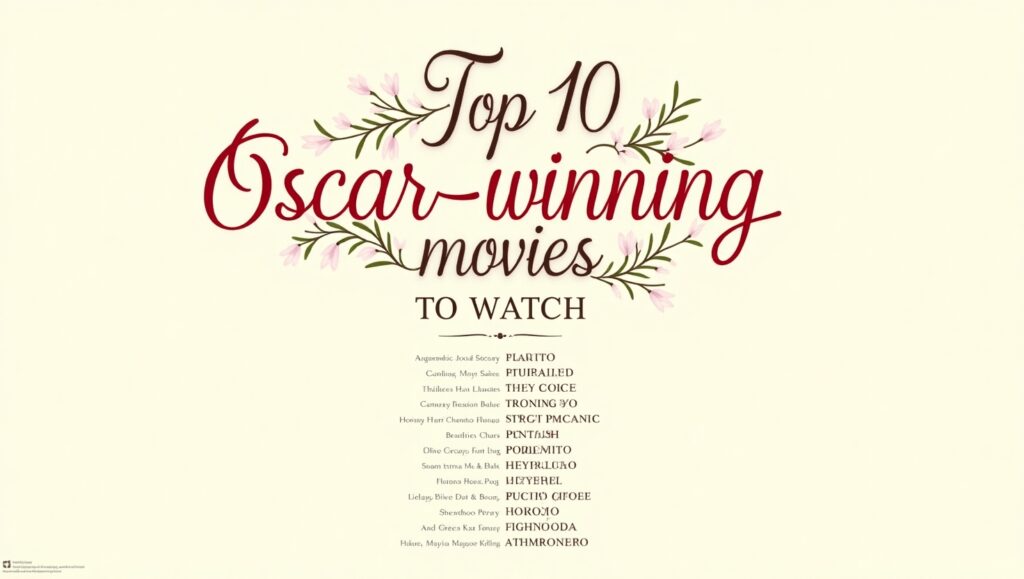 Top 10 Oscar-winning movies to watch
