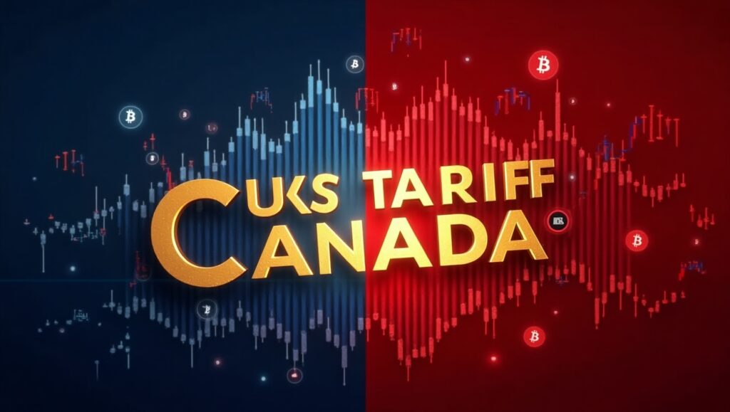 “US markets Trump tariff Canada Bitcoin”